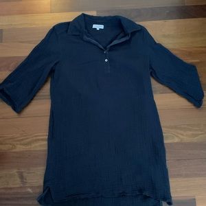 Barely-worn Lightweight michael stars shift navy with collar